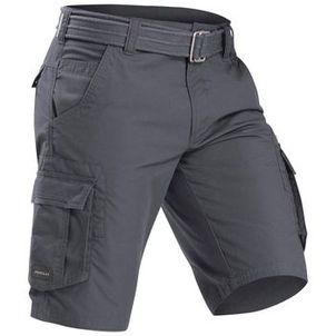 Bermuda Masculina de Trekking Ajustável Forclaz Cinza-carbono