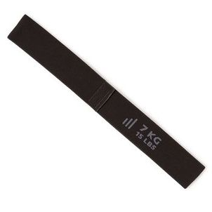 Mini Fita de Pilates Elástica 7kg/15Lbs Alta Resistência Domyos Preto