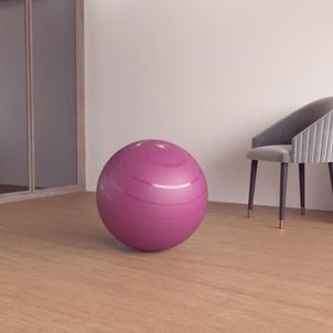 Bola de Ginástica e Pilates Tam 1 55cm Nyamba Bordo