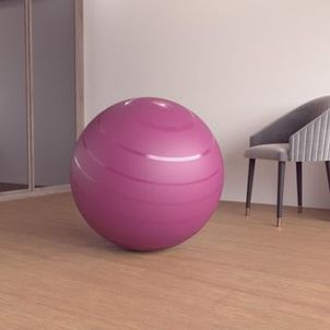 Bola de Ginástica e Pilates Tam 3 75cm Nyamba Bordo