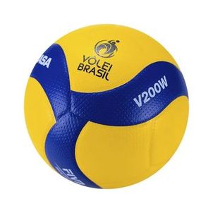 Bola De Vôlei Mikasa V200W Unissex - Amarela/Azul Royal UN