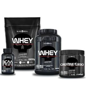 KIT WHEY 2X + BCAA + CREATINA
