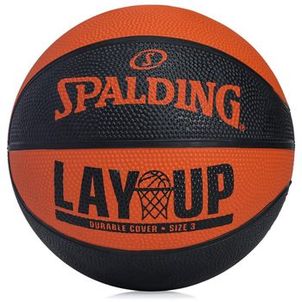Mini Bola de Basquete Spalding Lay Up Tam 3 Azul e Amarelo