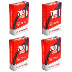 4x câmara de ar 700 x 25/32 Chaoyang bico fino presta 60 mm
