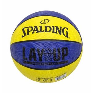 Bola de Basquete Spalding Lay-up Tamanho 7 - Amarelo e Azul