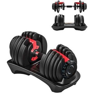 Halter Regulável Anilha Dumbbell Ajustável 24kg Yangfit