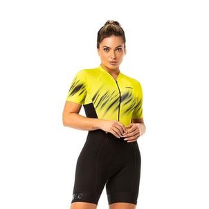 Macaquinho Ciclismo Feminino Furbo Alive com Manguito