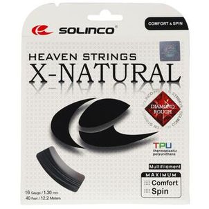 Corda Solinco X-Natural 16L 1.30 Preta - Set Individual
