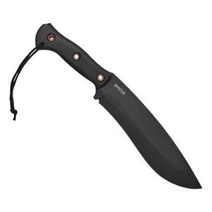 Faca Handmade Survival Invictus Full Tang Bainha Couro Aço