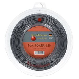 Corda Kirschbaum Max Power 17L 1.25mm Rolo com 200 Metros Prata