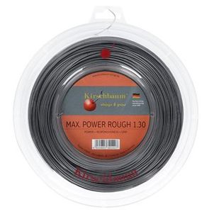 Corda Kirschbaum Max Power Rough 16L 1.30mm Rolo com 200 Metros Prata