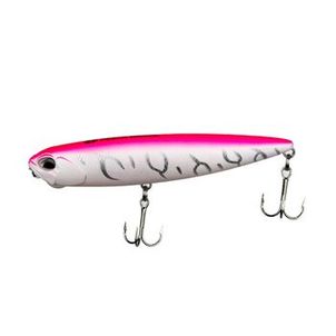 Isca artificial de superfície Pesca Brasil Dali 14,5g e 100mm Rosa e branco