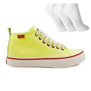 Tênis Redley Originals Cano Alto Colors + 3 Pares de Meias