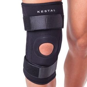 Joelheira Kestal Articulada Preta - Ajustável Plus