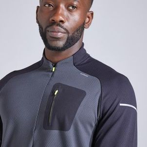 Camiseta Masculina de Corrida Warm Light Kiprun