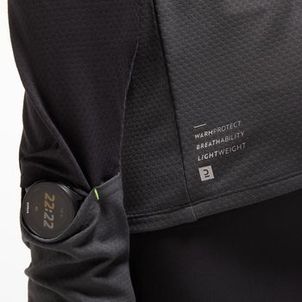 Camiseta Masculina de Corrida Warm Light Kiprun