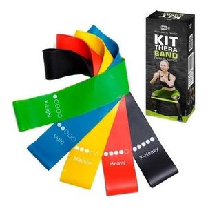 Kit 5 Mini Bands Faixa Elástica - MBFit