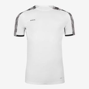 Camiseta Masculina de Futebol Viralto Damier Kipsta Branco-preto