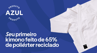Seu primeiro kimono feito de 65% de poliéster reciclado