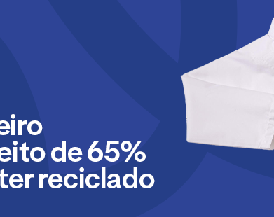 Seu primeiro kimono feito de 65% de poliéster reciclado
