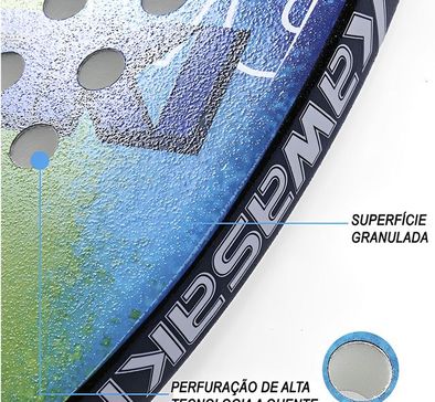 Kit Raquetes Beach Tennis Gold Sports Power 211MC Kawasaki