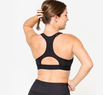 Top Feminino de Treino com Suporte Elevado Domyos