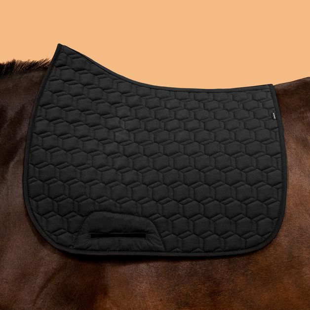 Saddle-pad-500-navy-green-fs-Preto
