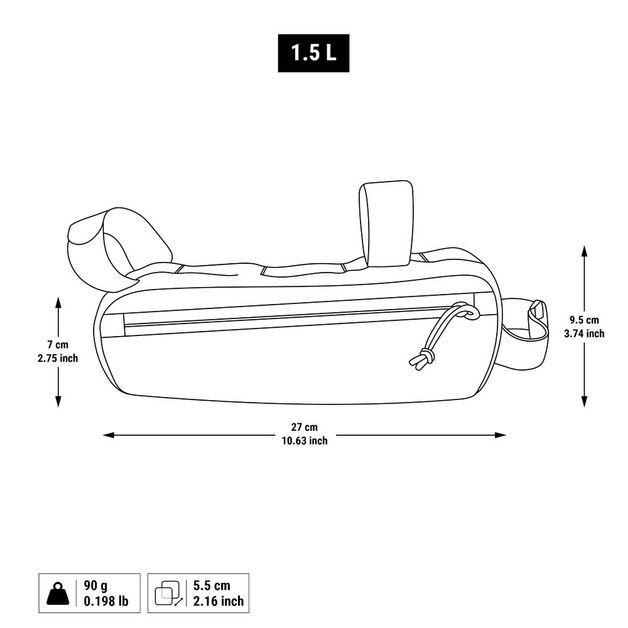 Frame-bag-fb100-1.5l-black-no-size