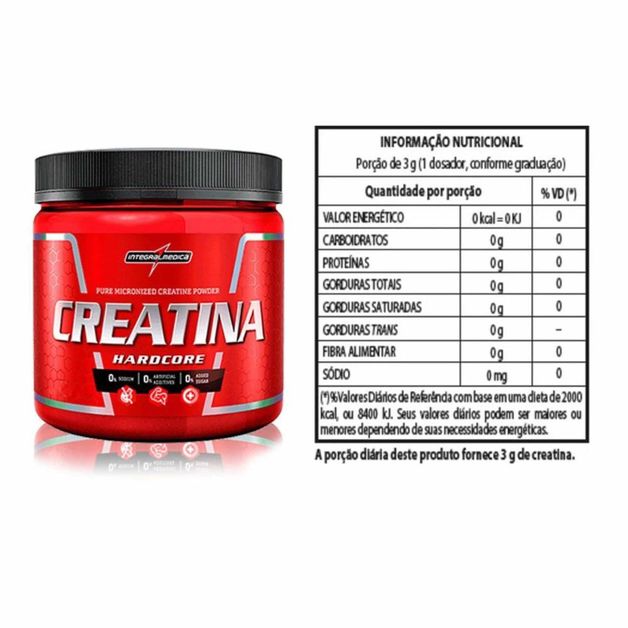 Creatina Hardcore Reload 300g Integralmédica