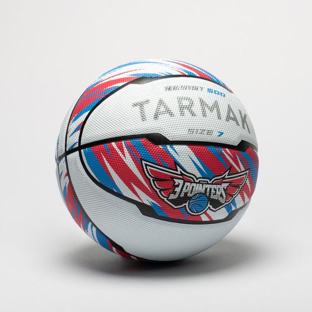 Bola Basquete Oficial Tarmak BT500 T7 Núm 7 com Inflador em