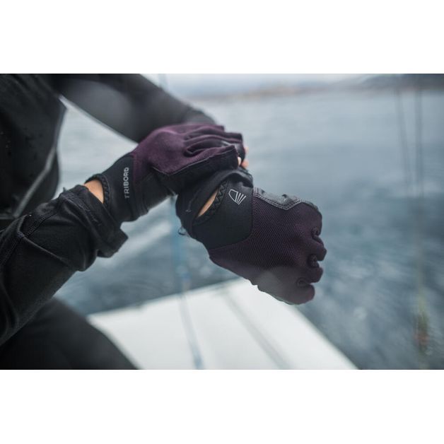 Fingerless-gloves-sailing-500-purple-xl-G