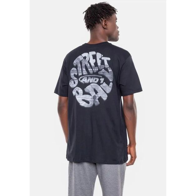 *t-shirt preto and1 court  pic masc, 2xl G