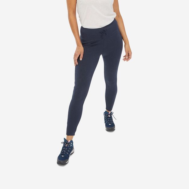 Leggings Feminina de caminhada NH100, azul, G