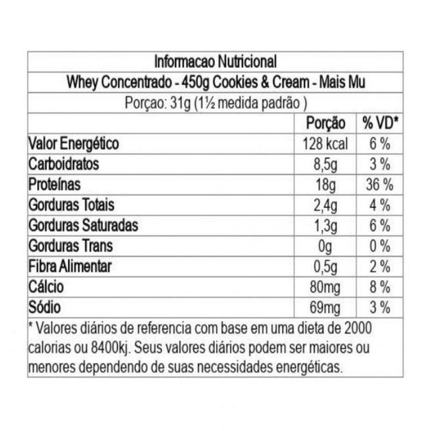 *whey 450g conc maismu cookies, no size