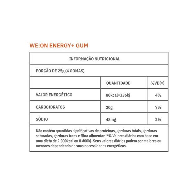 *energy gum weon 60g framboesa, no size