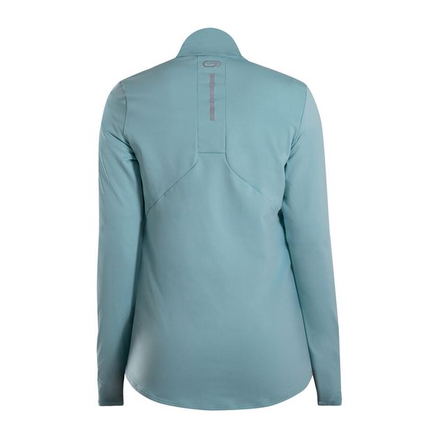 Camisa-de-corrida-feminina-Run-Warm-azul-44