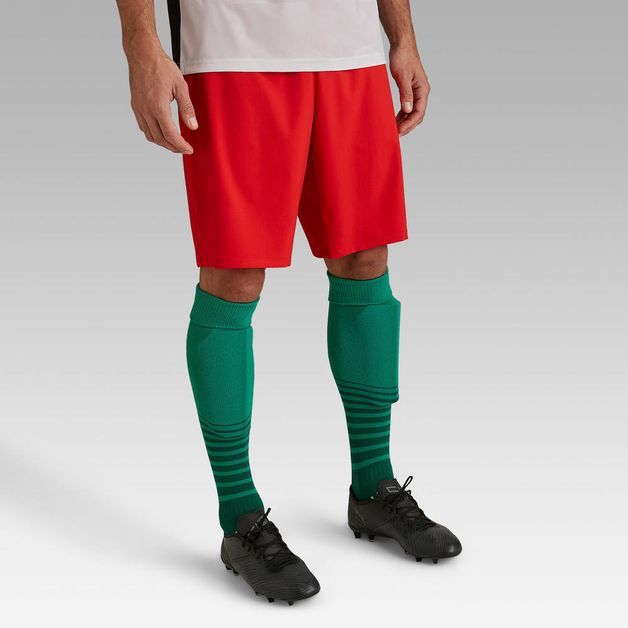 Football short f500 ss19 navy blue, xs Vermelho P