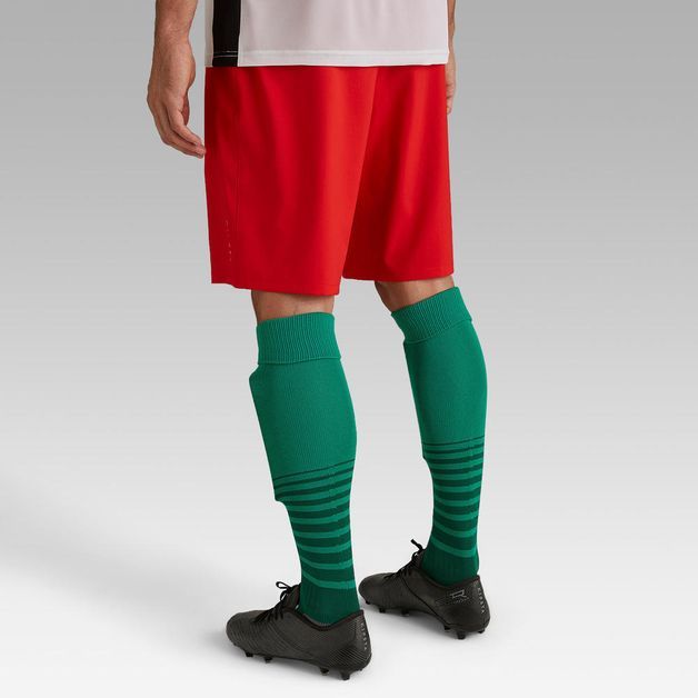 Football short f500 ss19 navy blue, xs Vermelho P