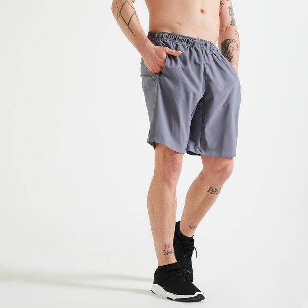 Shorts Masculino de Academia, cinza, 3G