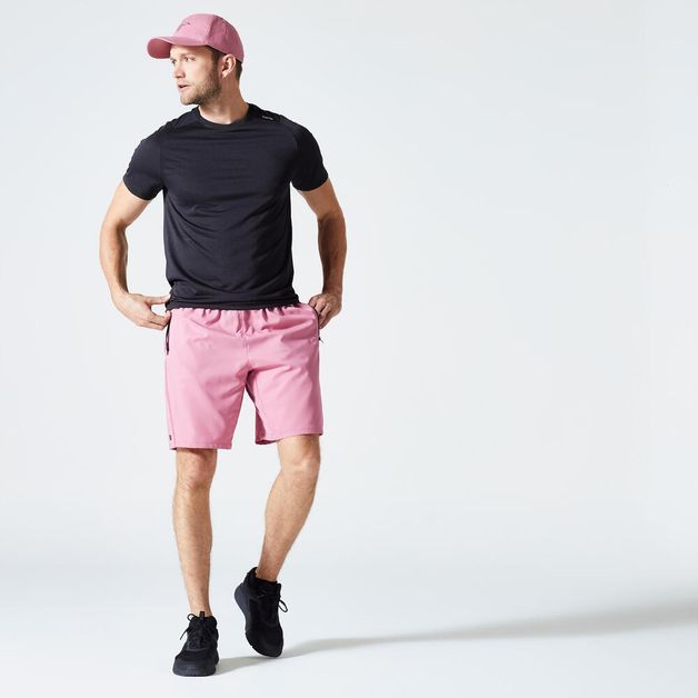 Shorts Masculino de Academia, rosa, 3G