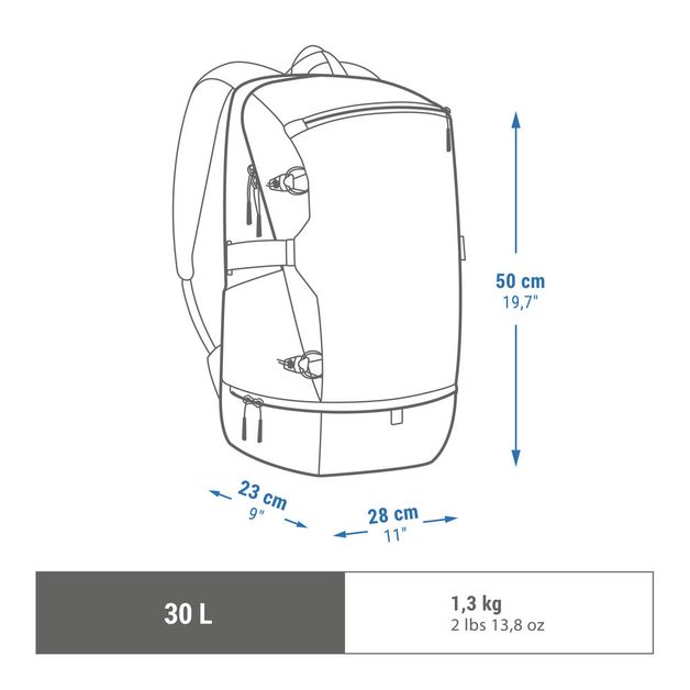 Backpack nh escape 30l dark grey, 30l Gelo UNICO