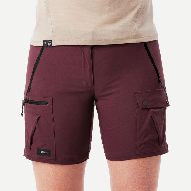 Short Feminino de Trekking M500 Forclaz, roxo, 38 - 8789877