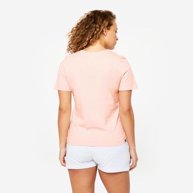 T-shirt 500 v neck whi, uk24-26 / eu 3xl Rosada G
