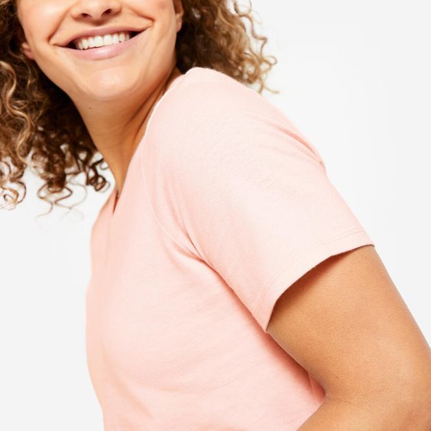 T-shirt 500 v neck whi, uk24-26 / eu 3xl Rosada G