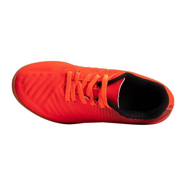 Chuteira de Futsal Infantil Agility 100, laranja-citrus-neon, 37 BR