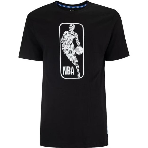 *t-shirt transfer logo nba preta oi2, xl G