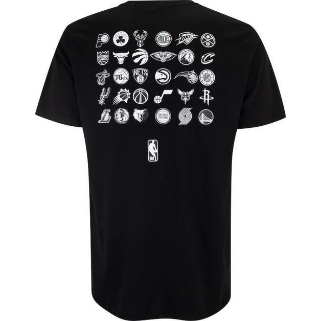 *t-shirt transfer logo nba preta oi2, xl G