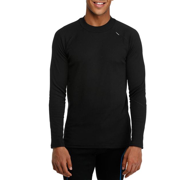 Blusa masculina segunda pele Simple Warm, preta, 4G
