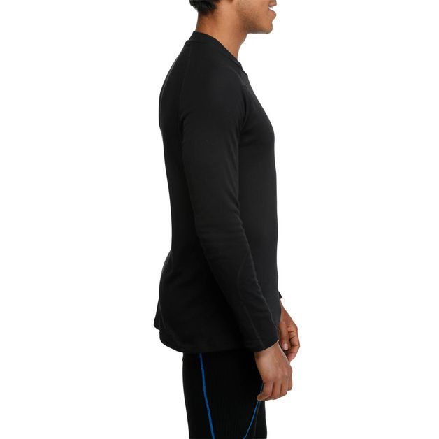 Blusa masculina segunda pele Simple Warm, preta, 4G