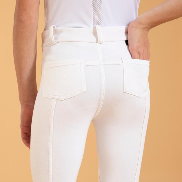 Br 100 comp jr breeches wht, 8 years 6 ANOS